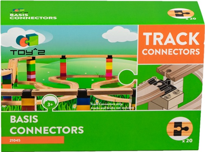 Bazowe łączniki i skrzyżowania Toy2 Track Connectors 20 szt (5745000329458) - obraz 1