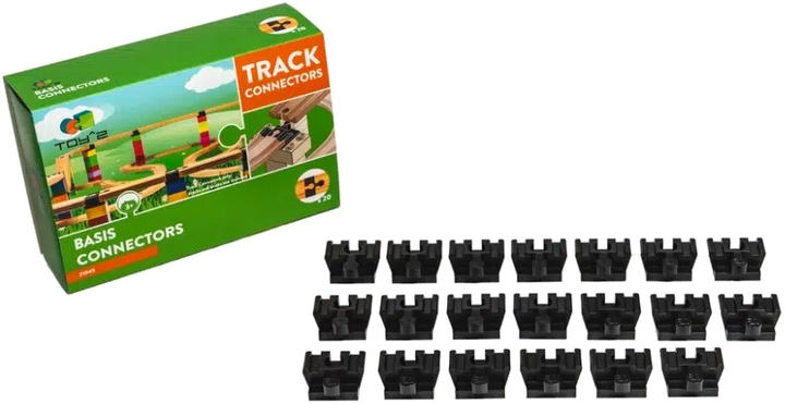 Bazowe łączniki i skrzyżowania Toy2 Track Connector Allround Medium 20 szt (5745000329243) - obraz 1