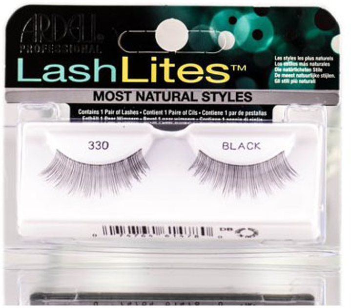 Пара штучних вій Ardell Lash Lites на смужці 330 Black (74764614780) - зображення 1