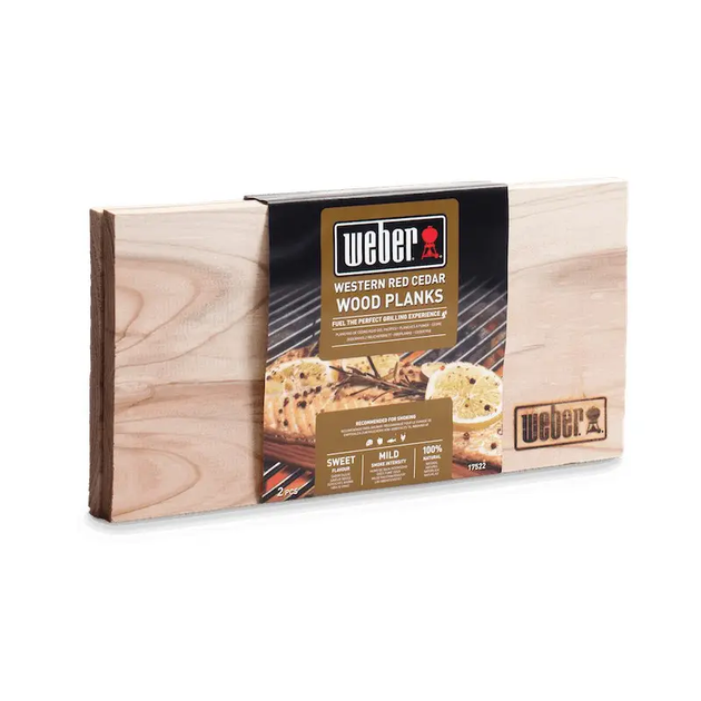 Дошки кедрові WEBER для копчення, 2 шт, 15х30см (17522) - зображення 2