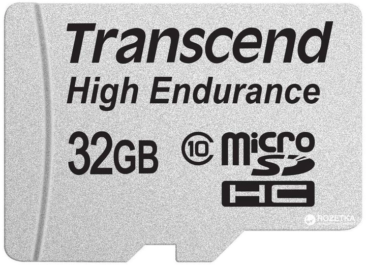 Karta pamięci Transcend microSDHC 32GB Class 10 High Endurance + adapter (TS32GUSDHC10V) - obraz 1