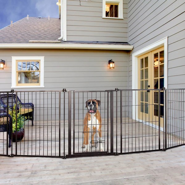 Kojec dla psów Carlson Gate Outdoor Super Gate X-tra Tall 144 x 366 cm (0891618001875) - obraz 2