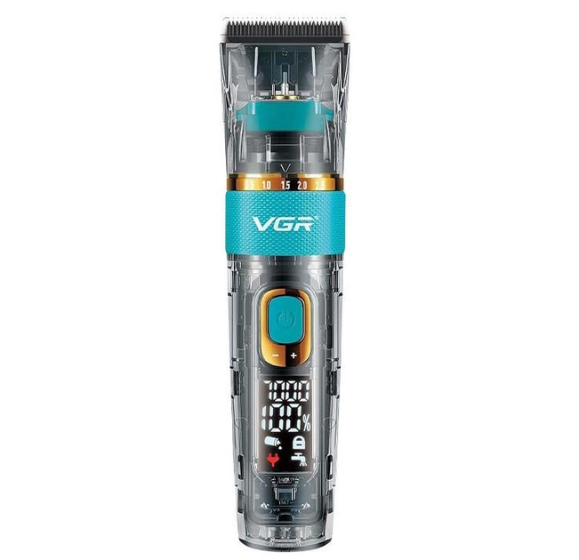 Машинка для стрижки волоc и бороды VGR V-695 с LED дисплеем IPX7 степень влагозащиты - изображение 2