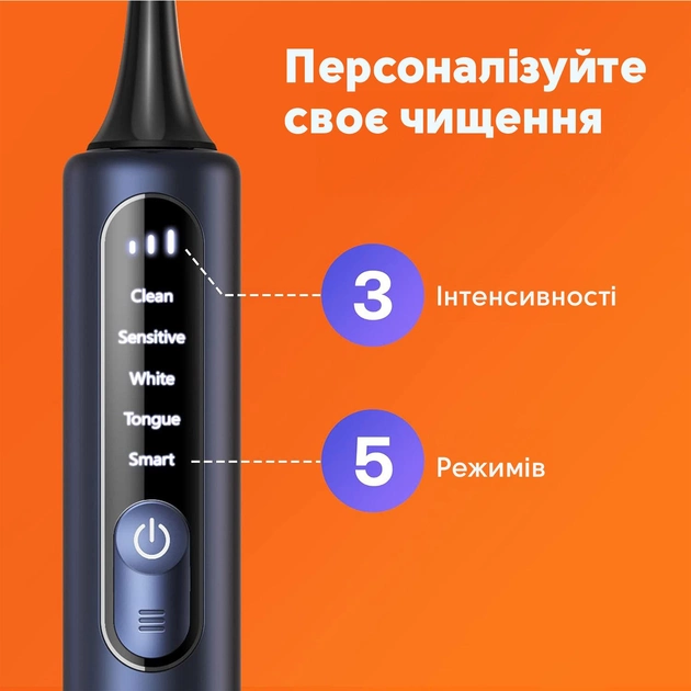 Електрична зубна щітка Bitvae S3 Smart Midnight Blue - зображення 5