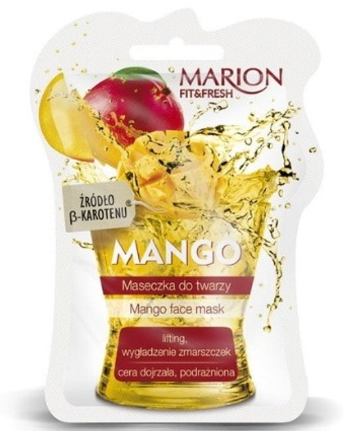 Maseczka do twarzy Marion Fit & Fresh Face Mango lifting i wygładzenie zmarszczek 7.5 ml (5902853013020) - obraz 1