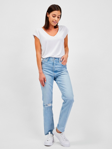 Джинси Slim fit жіночі GAP 753424-00 25 Блакитні (1200060949182) - зображення 3