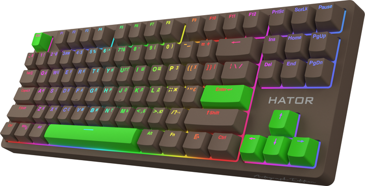 Клавіатура дротова HATOR Rockfall 2 Autograph Edition Mecha TKL