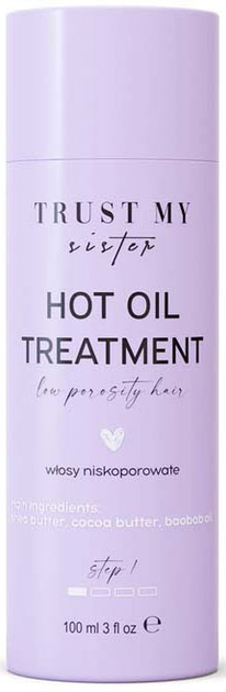 Olej dla włosów niskoporowatych Trust My Sister Hot Oil Treatment Low Porosity Hair 100 ml (5902539715200) - obraz 1
