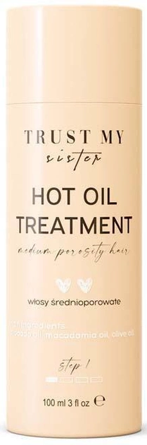 Olej do włosów średnioporowatych Trust My Sister Hot Oil Treatment Medium Porosity Hair 100 ml (5902539715194) - obraz 1