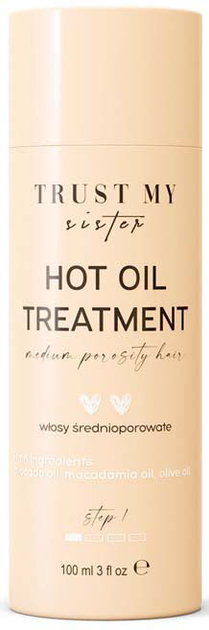 Olej do włosów średnioporowatych Trust My Sister Hot Oil Treatment Medium Porosity Hair 100 ml (5902539715194) - obraz 1