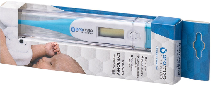 Електронний термометр Oromed ORO-FLEXI Блакитний (5907222589748) - зображення 3