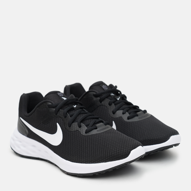 Чоловічі кросівки для бігу Nike Revolution 6 Next Nature DC3728-003 44.5 Чорний/Білий (195242835296) - зображення 3
