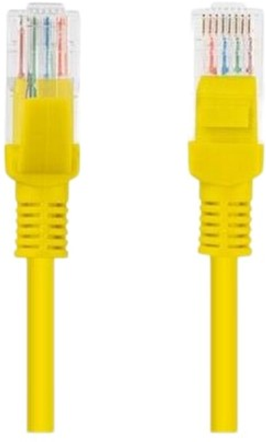 Патч-корд Lanberg Cat 5e UTP 20 м Yellow (PCU5-10CC-2000-Y) - зображення 1