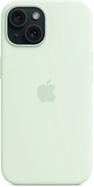 Etui Apple MagSafe Silicone Case dla iPhone 15 Soft Mint (MWNC3) - obraz 5