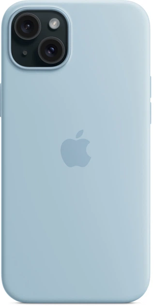 Панель Apple MagSafe Silicone Case для Apple iPhone 15 Plus Light Blue (MWNH3) - зображення 5