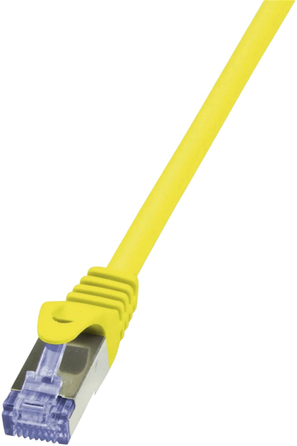 Patchcord LogiLink PrimeLine Cat 6a SFTP 0.5 m Yellow (CQ3027S) - obraz 1