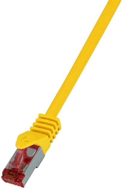 Patchcord LogiLink PrimeLine Cat 6 SFTP 0.25 m Yellow (CQ2017S) - obraz 1