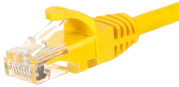 Патч-корд Netrack Cat 5e UTP 1 м Yellow (BZPAT1UY) - зображення 1