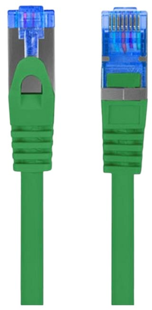 Patchcord Lanberg Cat 6a FTP 10 m Green (PCF6A-10CC-1000-G) - obraz 1