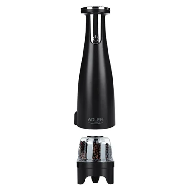 Набір із 3 млинів для спецій Подрібнювач Adler AD 4449 USB black - зображення 4