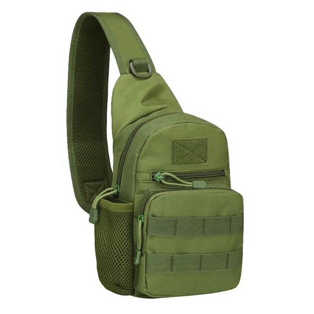 Рюкзак тактичний на одне плече AOKALI Outdoor A14 20L Green - зображення 1