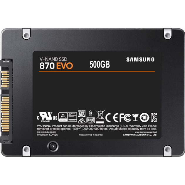 SSD диск Samsung 870 EVO 2.5" SATA 500GB (MZ-77E500BW) - изображение 4