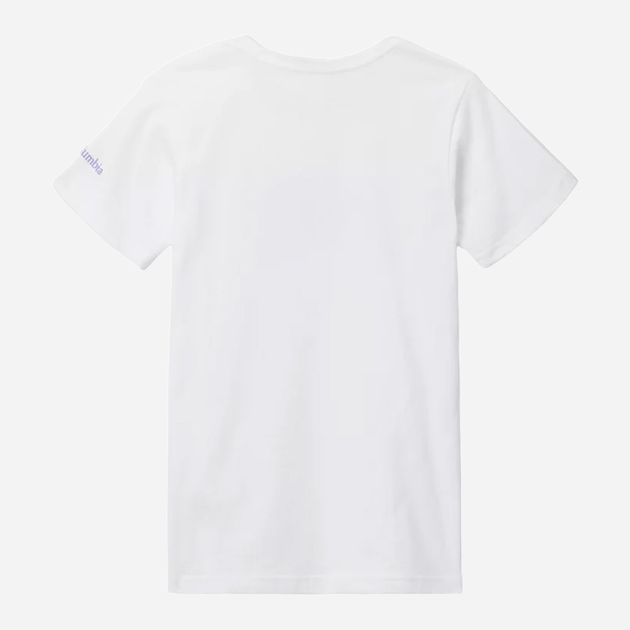 Koszulka młodzieżowa dla dziewczynki Columbia Mission Lake Short Sleeve Graphic Shirt 1989791105 155-159 cm (L) Biała (195980282253) - obraz 2