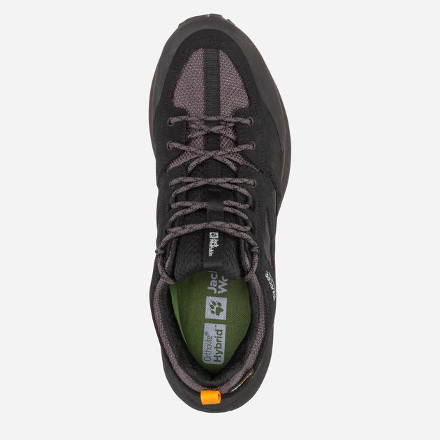 Чоловічі кросівки для трекінгу з мембраною Jack Wolfskin Terraquest Texapore Low M 4056401-6000 43 (9UK) Чорні (4064993722475) - зображення 5