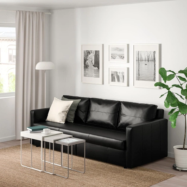 3-місний диван-ліжко IKEA FRIHETEN ФРІХЕТЕН, Бомстад чорний, 203.411.35 - изображение 6