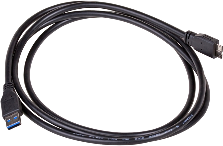 Kabel Akyga USB Type-A - micro-USB 1.8 m Black (AK-USB-13) - obraz 1