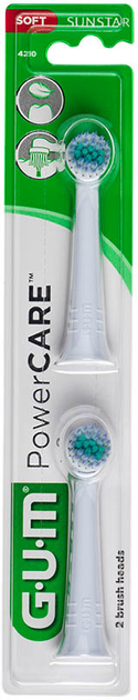 Nasadki do elektrycznych szczoteczek do zębów Gum Power Care Spare 2 szt (7630019903165) - obraz 1