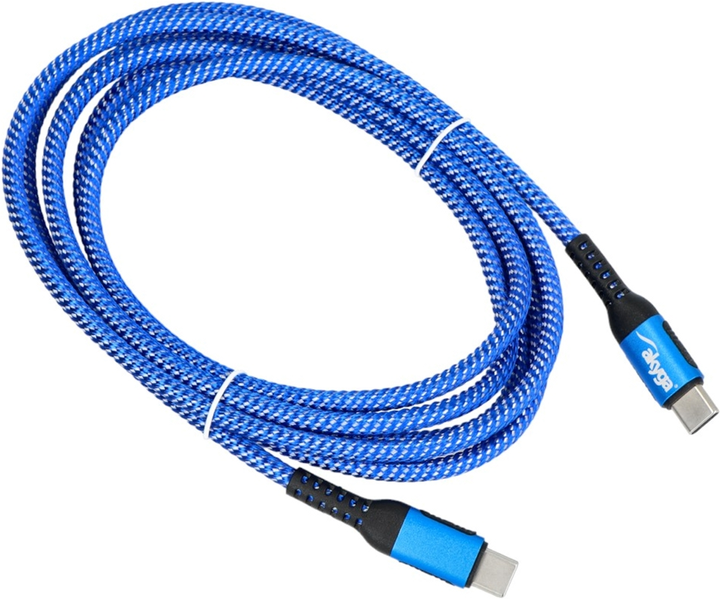 Kabel Akyga Kabel USB Type-C - USB Type-C 1.8 m Navy (AK-USB-38) - obraz 1