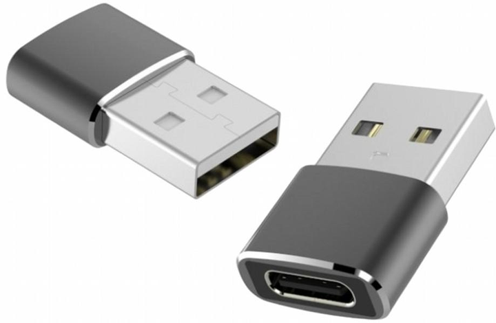Адаптер ART USB Type-C - USB Type-A Black (KABADA USB/USBC OEM-C14) - зображення 1