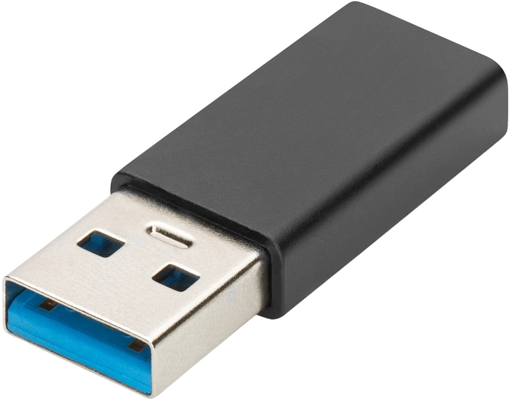 Adapter Assmann USB Type-C - USB Type-A M/F Black (AK-300524-000-S) - obraz 1