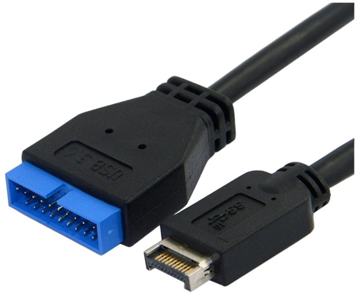 Кабель Delock USB 3.0 Pinheader - USB 2.0 Pinheader 0.3 м Black (4043619830954) - зображення 1