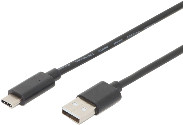 Kabel Digitus USB Type-C - USB Type-A M/M 3 m Black (AK-300148-030-S) - obraz 1