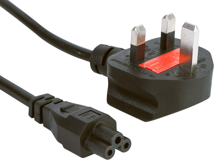 Kabel zasilający Gembird UK power cord - IEC-C5 1.8 m Black (PC-187-ML12) - obraz 1