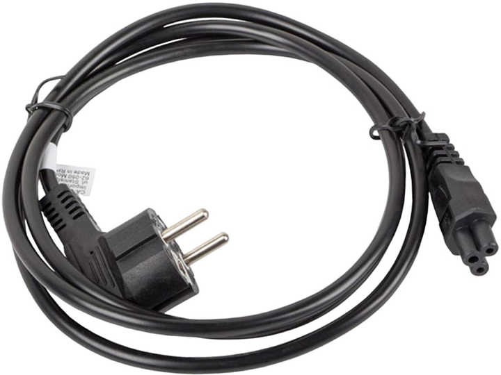 Kabel zasilający Lanberg CEE 7/7 - C5 3 m Black (CA-C5CA-11CC-003-BK) - obraz 1
