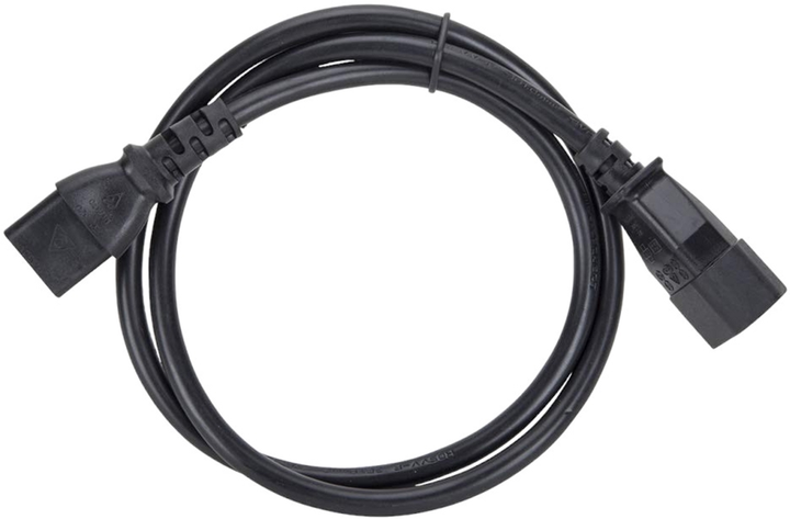 Kabel zasilający Lanberg C19 - C20 1.8 m Black (CA-C19E-10CC-0018-BK) - obraz 2