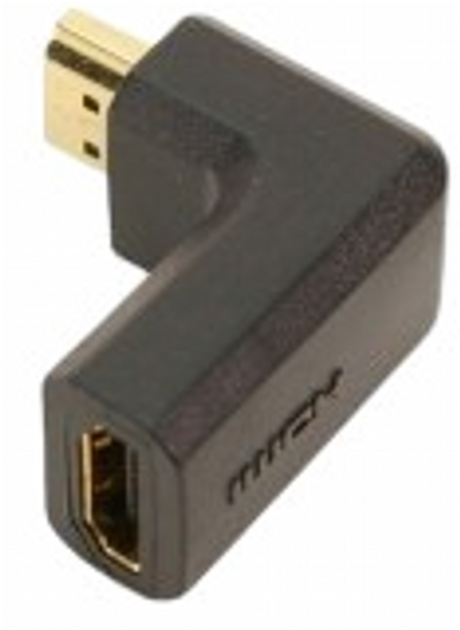 Адаптер кутовий Logilink HDMI - HDMI Black (4260113566381) - зображення 1