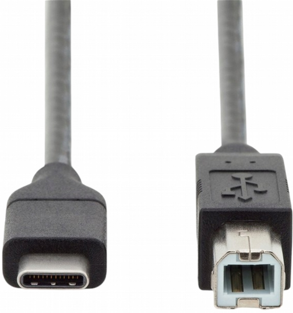 Kabel Logilink USB Type-C - USB Type-B 1 m Black (4052792053159) - obraz 1