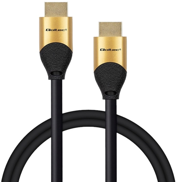 Kabel Qoltec HDMI v2.1 2 m Black (5901878503554) - obraz 1