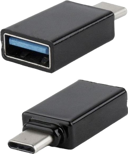 Adapter Akyga USB Type-C - USB Type-A Black (AK-AD-54) - obraz 2