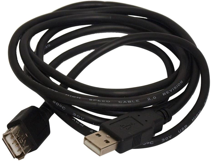 Кабель Unitek USB Type-A - USB Type-A 2 м Black (Y-C459BBK) - зображення 1
