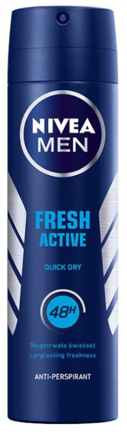 Antyperspirant NIVEA Fresh Active w sprayu 48 godzin dla mężczyzn 150 ml (4005808730162) - obraz 1