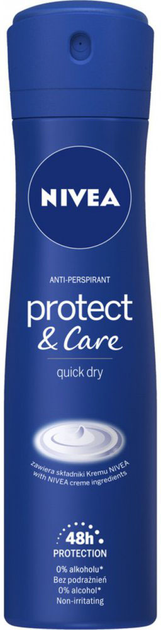 Antyperspirant NIVEA Protect and Care w sprayu 150 ml (5900017048833) - obraz 1