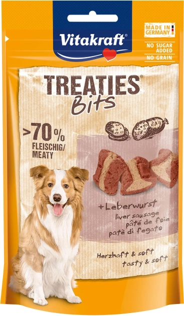 Smakołyk dla psów Vitakraft Treaties Bits Liver 120 g (4008239288073) - obraz 1