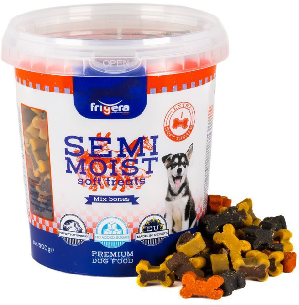 Smakołyk dla psów Frigera Semi-Moist Soft Treats Mix 500 g (4022858612293) - obraz 1