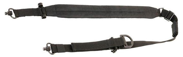 Ремень ружейный Leapers Bolla 2/1-точечный с QD-антабками. Черный - изображение 1