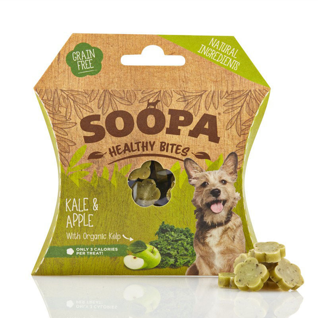 Zdrowe przekąski dla psów Soopa Kale and Apple 50 g (5060289920074) - obraz 1
